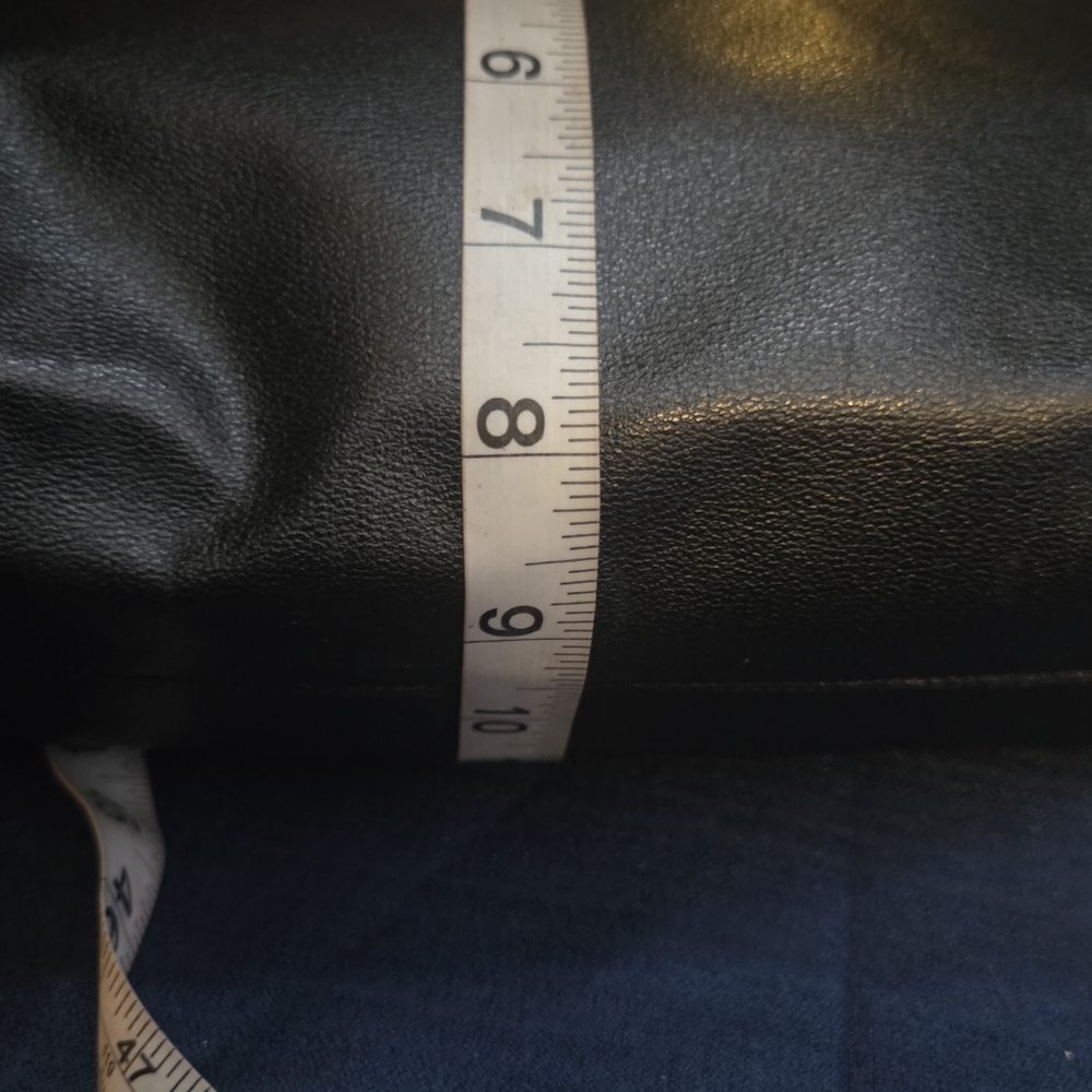 Vintage Koret Red Interior Leather Bag Classic Black Minimalist Shoulder Purse - Picture 16 of 17